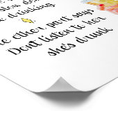 レトロ主婦おもしろい引用文飲みポスター ポスター (角)