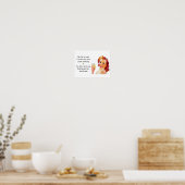 レトロ主婦おもしろい引用文飲みポスター ポスター (キッチン)