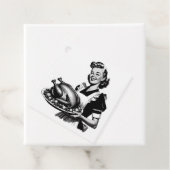 レトロ主婦と感謝祭トルコ フェイバータグ (インサイチュ)