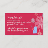 レトロ主婦のオーブン料理教室のパーソナルシェフ 名刺 (裏面)