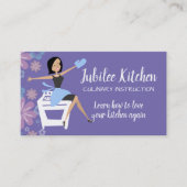 レトロ主婦のオーブン料理教室のパーソナルシェフ 名刺 (正面)