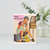 レトロ主婦の記念日 ポストカード (スタンド正面)