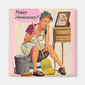 レトロ主婦の記念日 マグネット (正面)