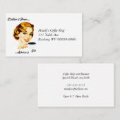 レトロ主婦コーヒーアンドアドバイス アドバイスカード (正面/裏面)