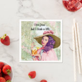 レトロ主婦サンハットカクテルフラワーズ スタンダードカクテルナプキン (インサイチュ)