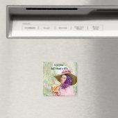 レトロ主婦サンハットカクテルフラワーズ マグネット (インサイチュ (食洗機))