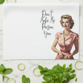 レトロ主婦フラワーサックタオル – キッチンタオル