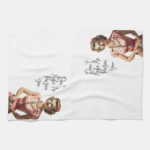 レトロ主婦フラワーサックタオル – キッチンタオル (横)