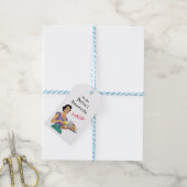 レトロ主婦ブライダルシャワーギフトラベル ギフトタグ (より糸付き)