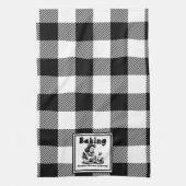 レトロ主婦ベーキングユーモークキッチンタオル キッチンタオル (縦)