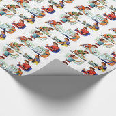 レトロ主婦雑用 ラッピングペーパー (コーナー)