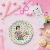 レトロ主婦1950紙プレート ペーパープレート (パーティー)