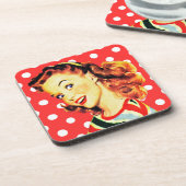 レトロ主婦 コースター (左側)