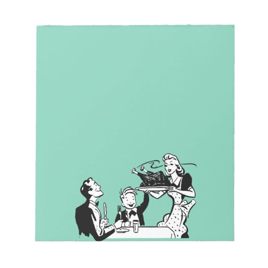 レトロ主婦 ノートパッド (正面)