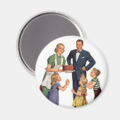 レトロ主婦&ファミリー マグネット (正面/裏面)