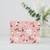 レトロ主婦 ポストカード (スタンド正面)