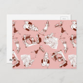 レトロ主婦 ポストカード (正面/裏面)