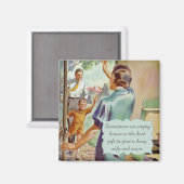 レトロ主婦 マグネット (正面/裏面)