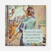 レトロ主婦 マグネット (正面)