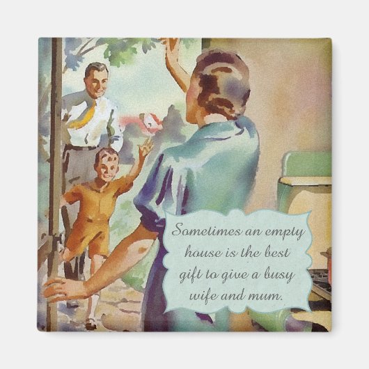 レトロ主婦 マグネット (正面)