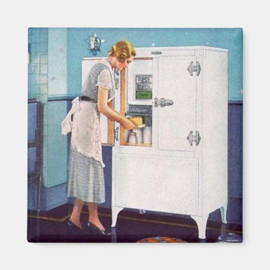 レトロ主婦 マグネット (正面)