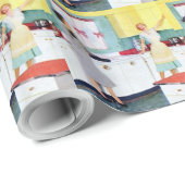 レトロ主婦 ラッピングペーパー (ロールコーナー)
