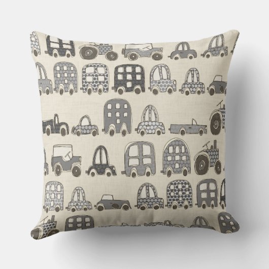 レトロ乗り物 クッション (裏面)