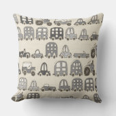 レトロ乗り物 クッション (正面)