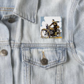 「レトロ乗り」 缶バッジ (インサイチュ)