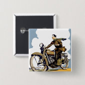 「レトロ乗り」 缶バッジ (正面&裏面)