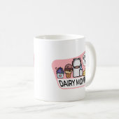 レトロ乳製品月 コーヒーマグカップ (正面右)