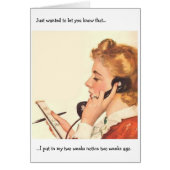 レトロ事務所 – 2週間前の通知 (正面)