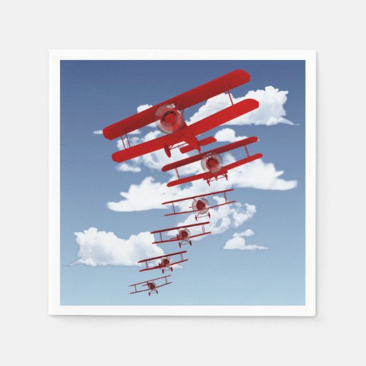 レトロ二面 スタンダードカクテルナプキン (正面)