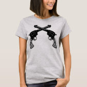 レトロ交差ピストン Tシャツ (正面)