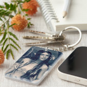 レトロ人魚 キーホルダー (正面右)