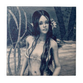 レトロ人魚 タイル (正面)