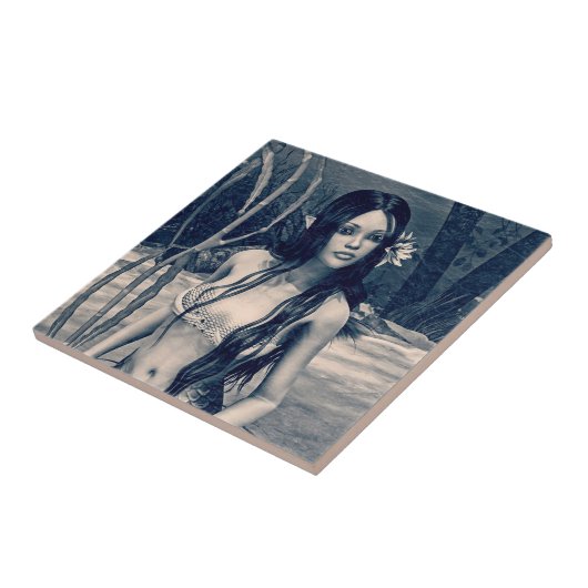 レトロ人魚 タイル (側面)