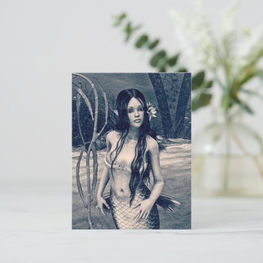 レトロ人魚 ポストカード (スタンド正面)