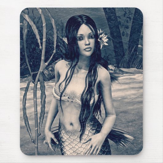 レトロ人魚 マウスパッド (正面)