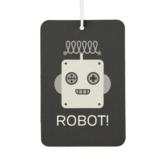 レトロ付きアンテナ顔よくはしゃぐ装置 カーエアーフレッシュナー (正面)