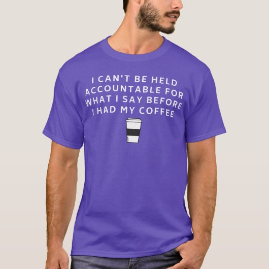 レトロ以前の私の発言については責任を負いかねます Tシャツ (正面)