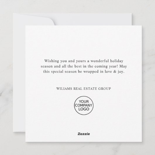 レトロ企業のヴィンテージレッドファームトラッククリスマス シーズンカード (裏面)