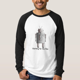 レトロ企業のヴィンテージロボットの人用 Tシャツ