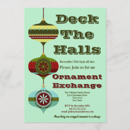 レトロ休日 |クリスマスオーナメント交換パーティー 招待状