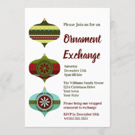 レトロ休日 |クリスマスオーナメント交換パーティー 招待状