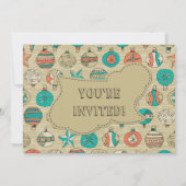 レトロ休日[7x5招待状] 招待状 (裏面)