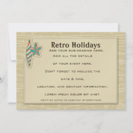 レトロ休日[7x5招待状] 招待状