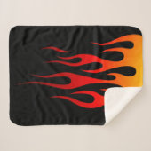 レトロ伝統的フ改造レイカスタムレース シェルパブランケット (正面(横))