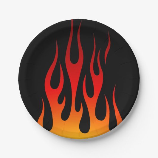 レトロ伝統的フ改造レイズカスタムレーシング ペーパープレート (正面)