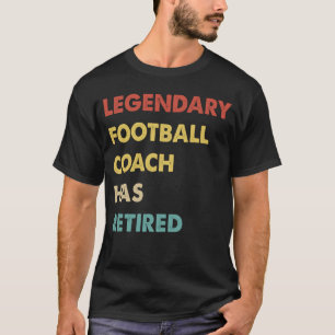 レトロ伝説のサッカーコーチ退職したは Tシャツ
